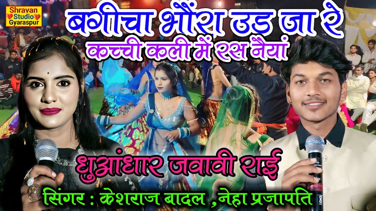 न्यू प्रो.धनियाखेड़ी रायसेन👉बगीचा भौंरा उड़ जा रे कच्ची कली में रस नैया👉केशराज बादल नेहा प्रजापति#राई