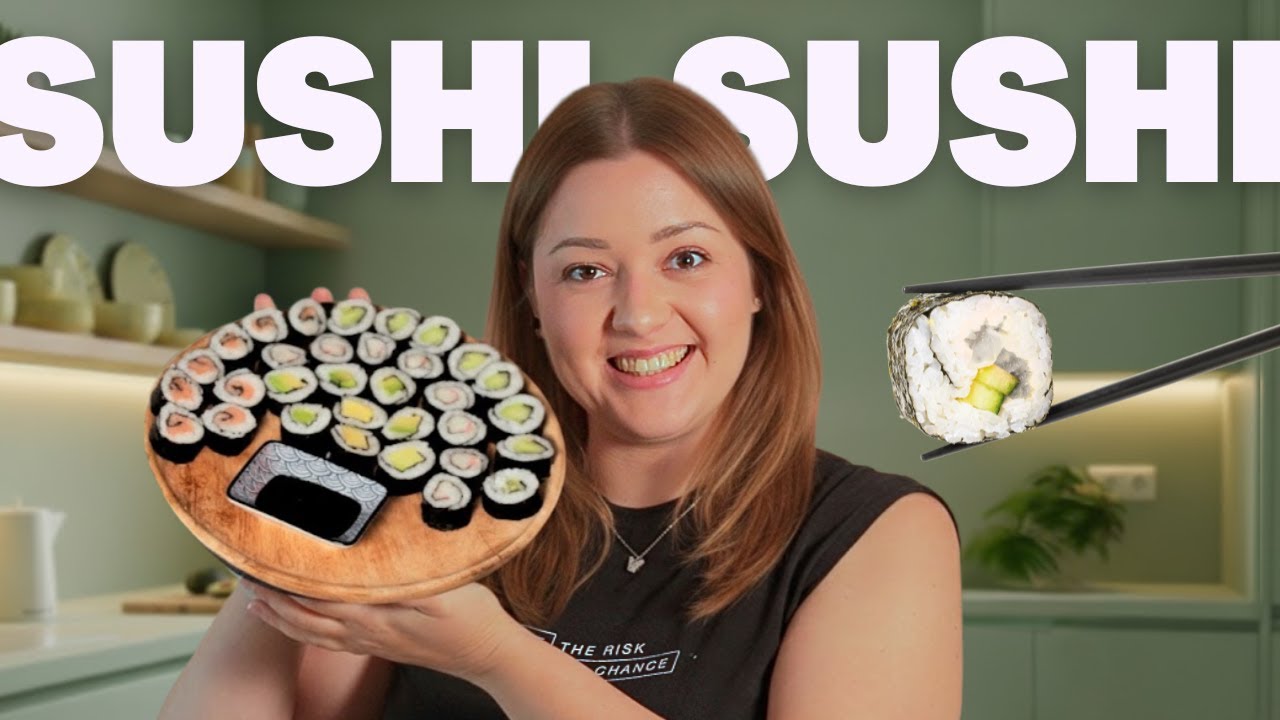 Ako urobiť dom&aacute;ce SUSHI a nezbl&aacute;zniť sa? 🍣🐟