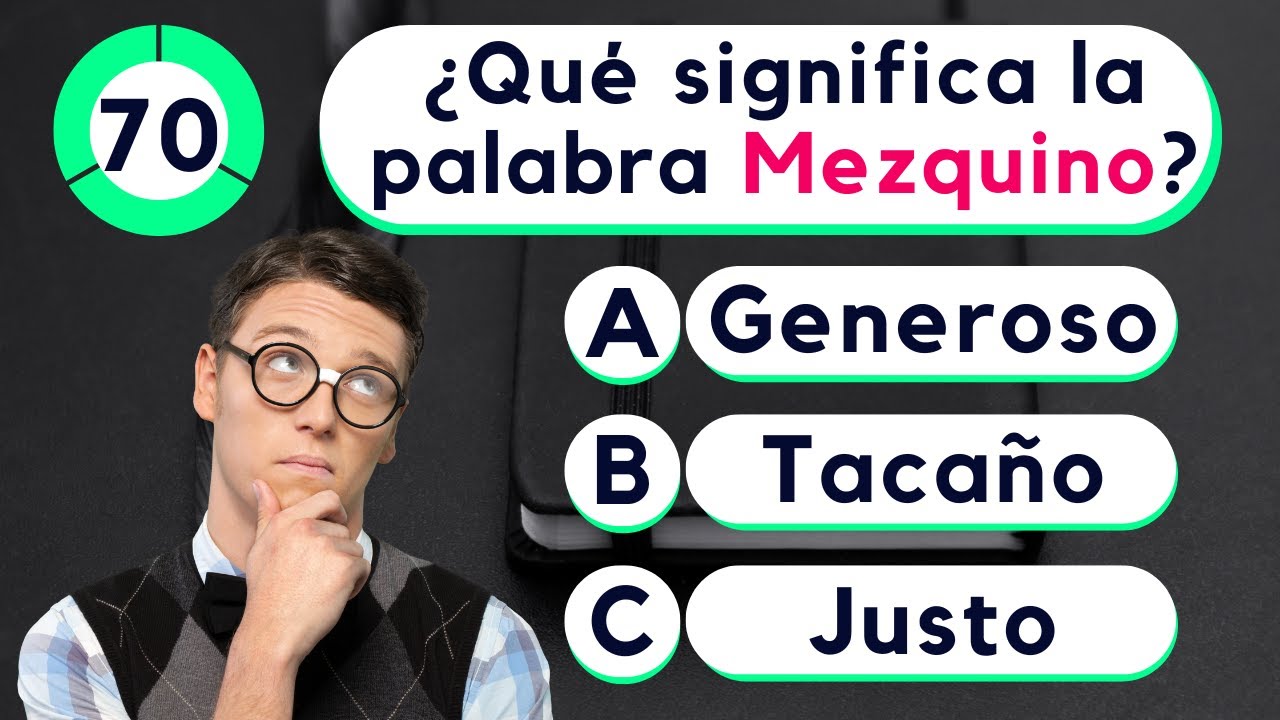 😊Examen de Vocabulario✅ ¿Acertaste las 70 preguntas?