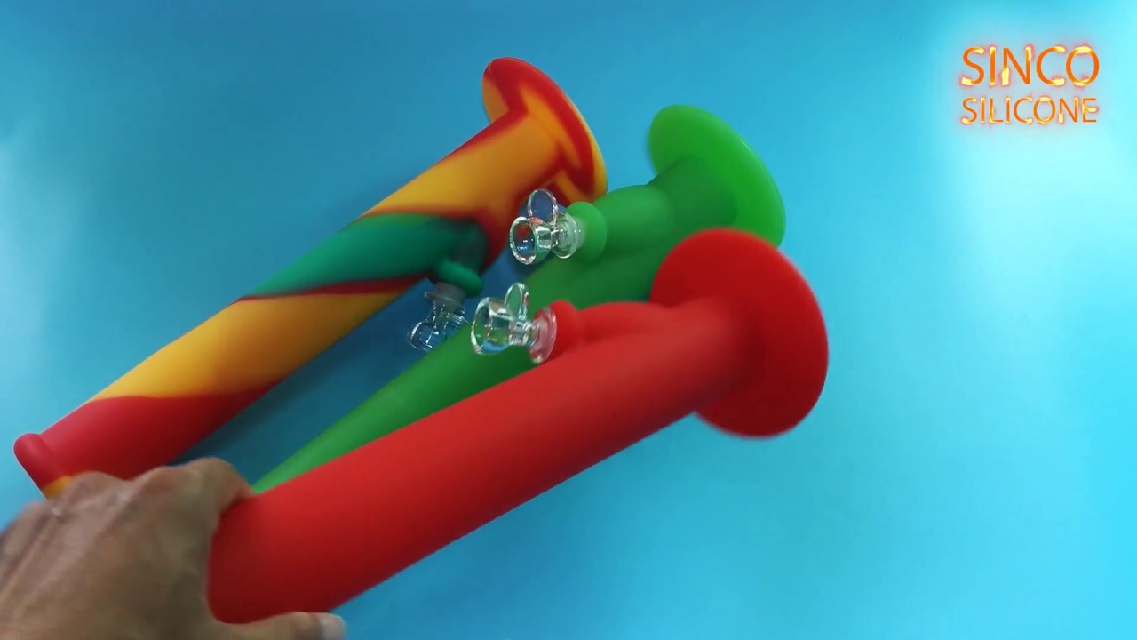 silicone foldable bong / silicone water pipe wholesale
