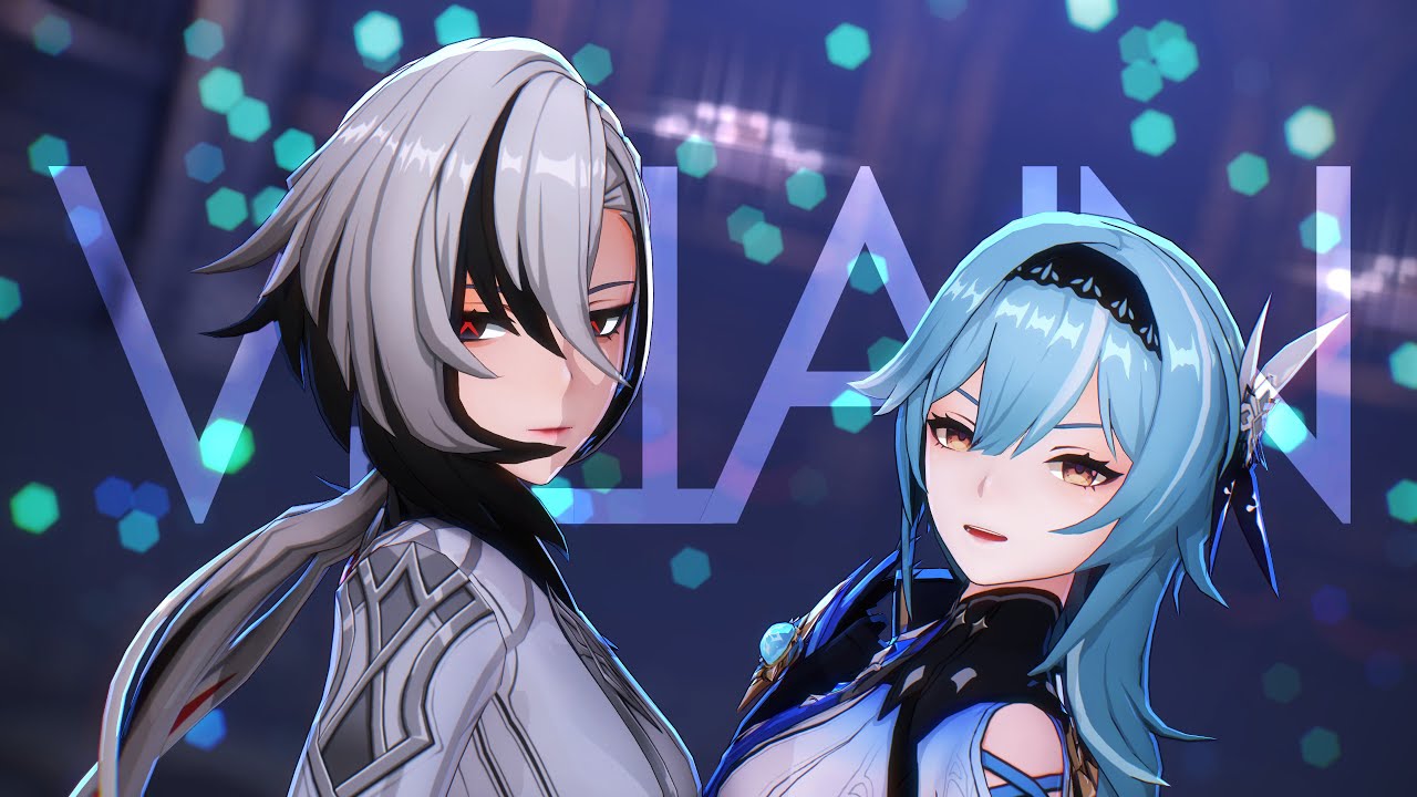 【原神MMD/Genshin Impact/4K/60FPS】Villain【Arlecchino / Eula】