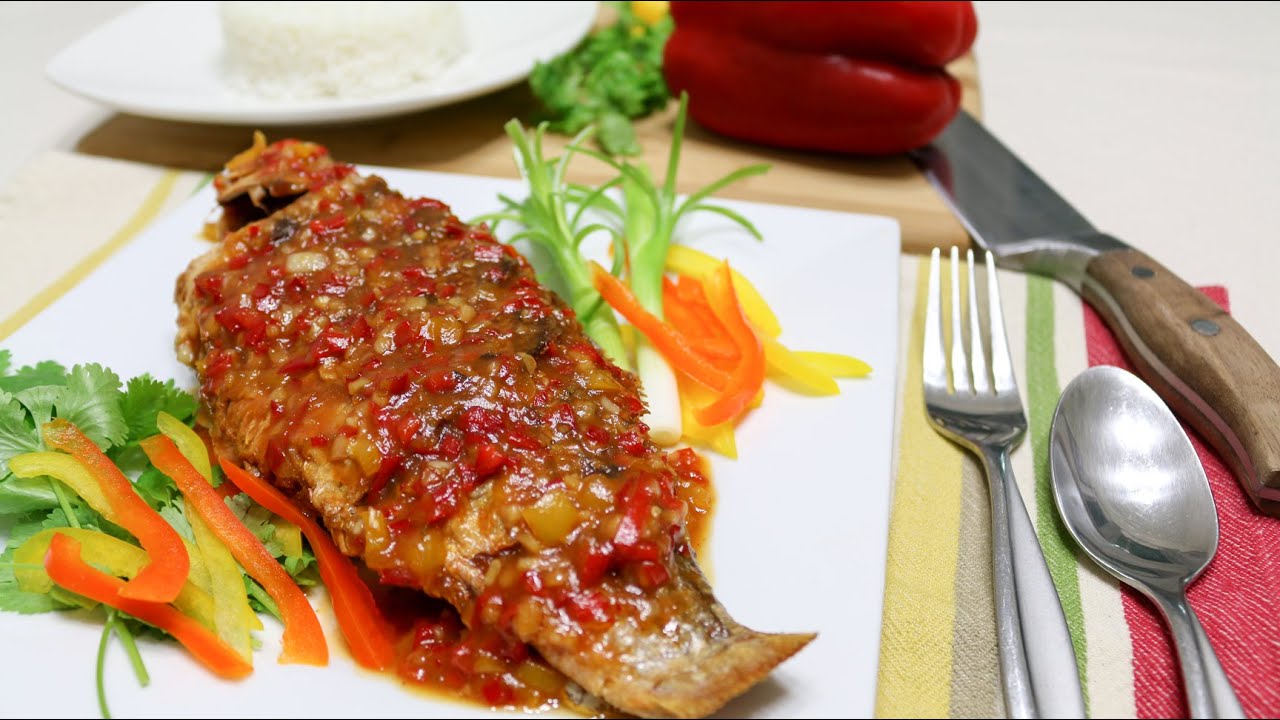 Thai Crispy Fish with Tamarind Sauce ปลาราดพริก - Episode 43