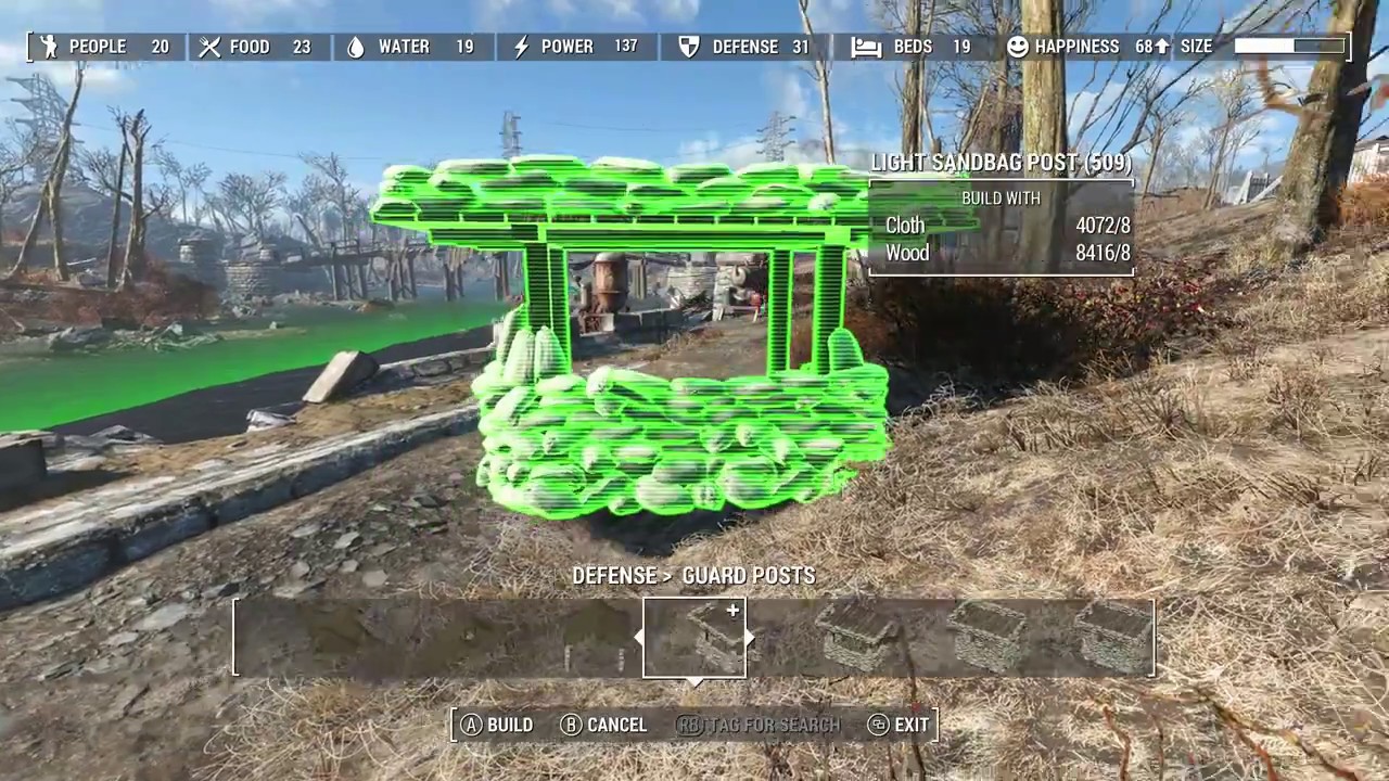 Fallout 4 Mod Review Sandbag Fortifications