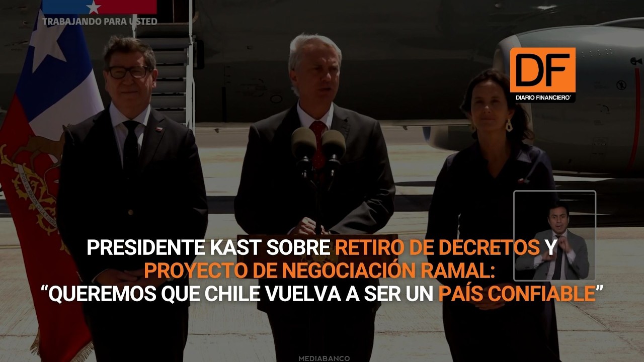 Presidente Kast sobre retiro de decretos y proyecto de negociación ramal