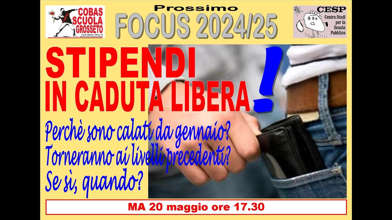 Stipendi in caduta libera?