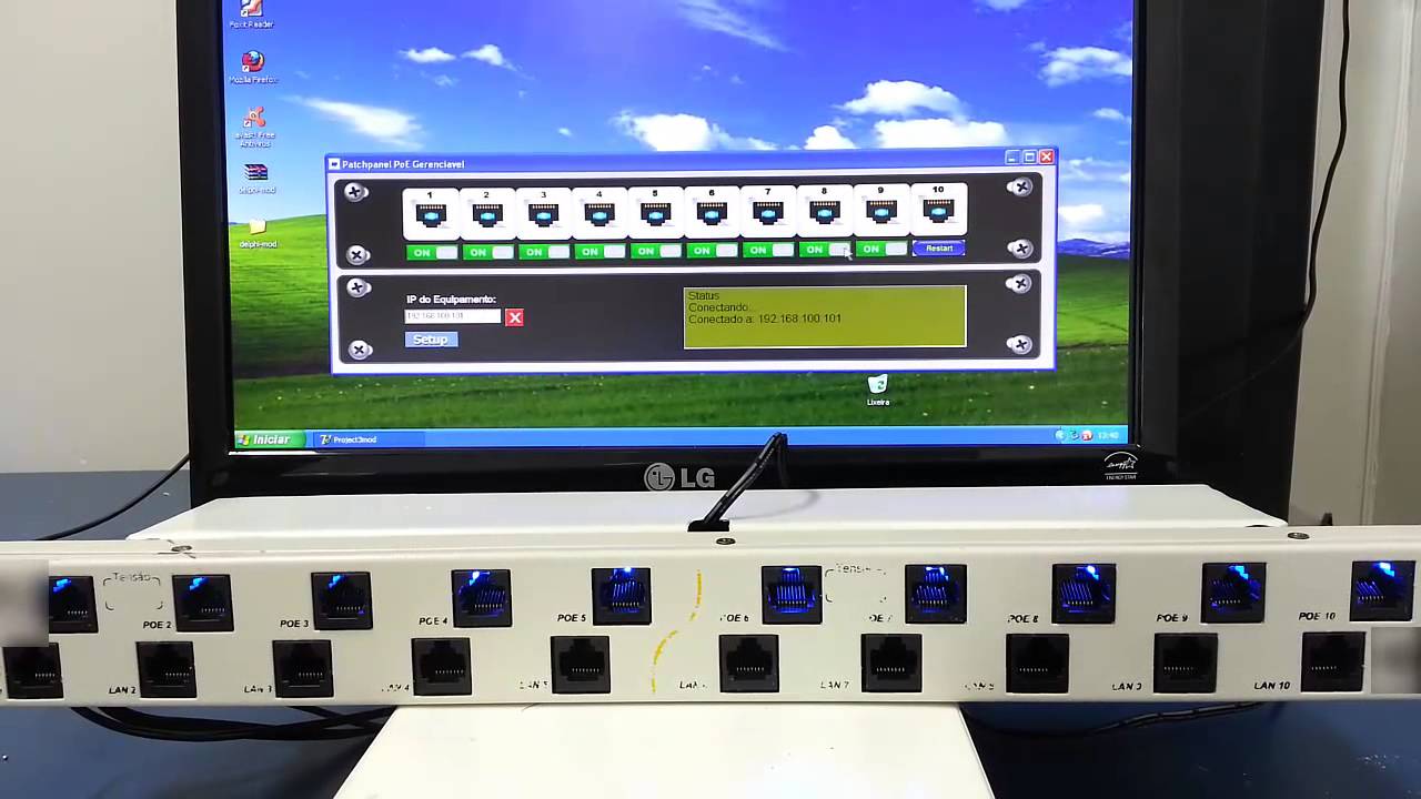 Patch Panel PoE Gerenci&aacute;vel