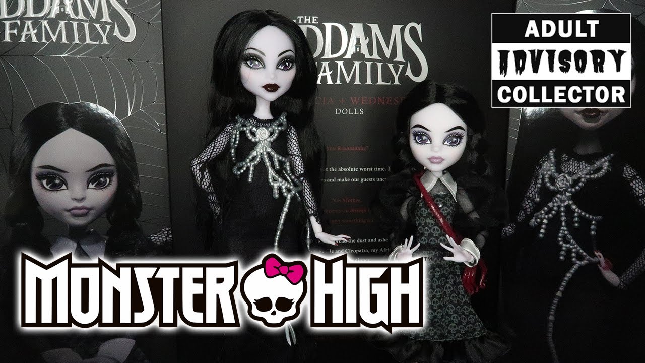 Monster High Skullector Addams Family Doll Two-Pack Unboxing/REVIEW #adultcollector