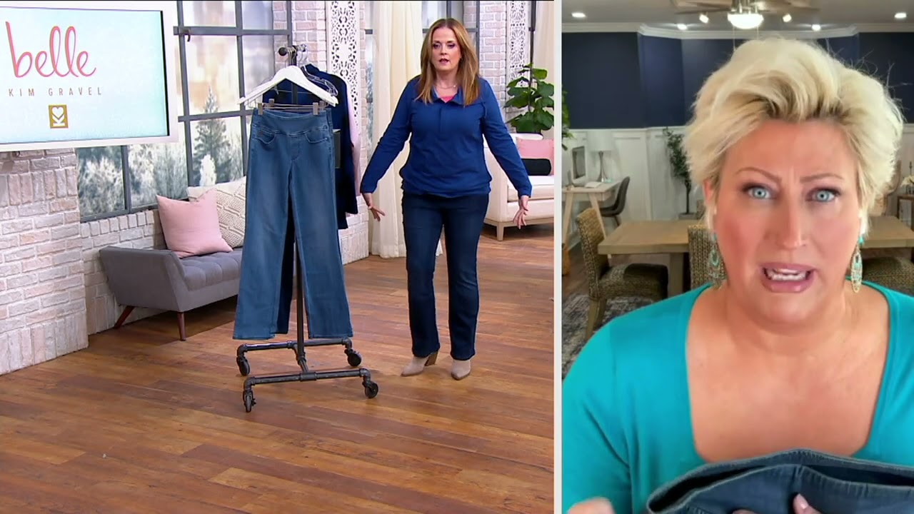 Belle by Kim Gravel Primabelle Basic Boot Cut Jeans on QVC