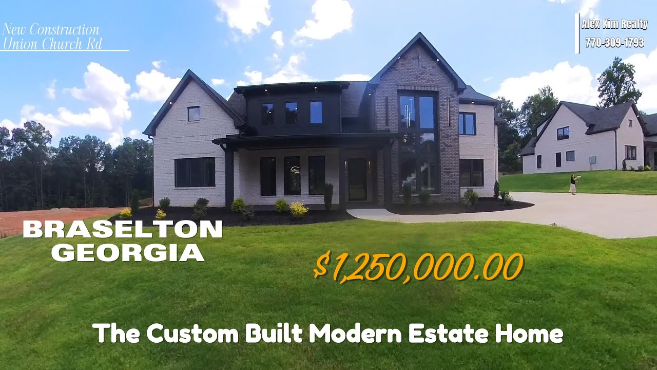 김용찬조지아부동산 For Sale / New Construction / No HOA / $1,250,000.00 custom-built modern estate Home