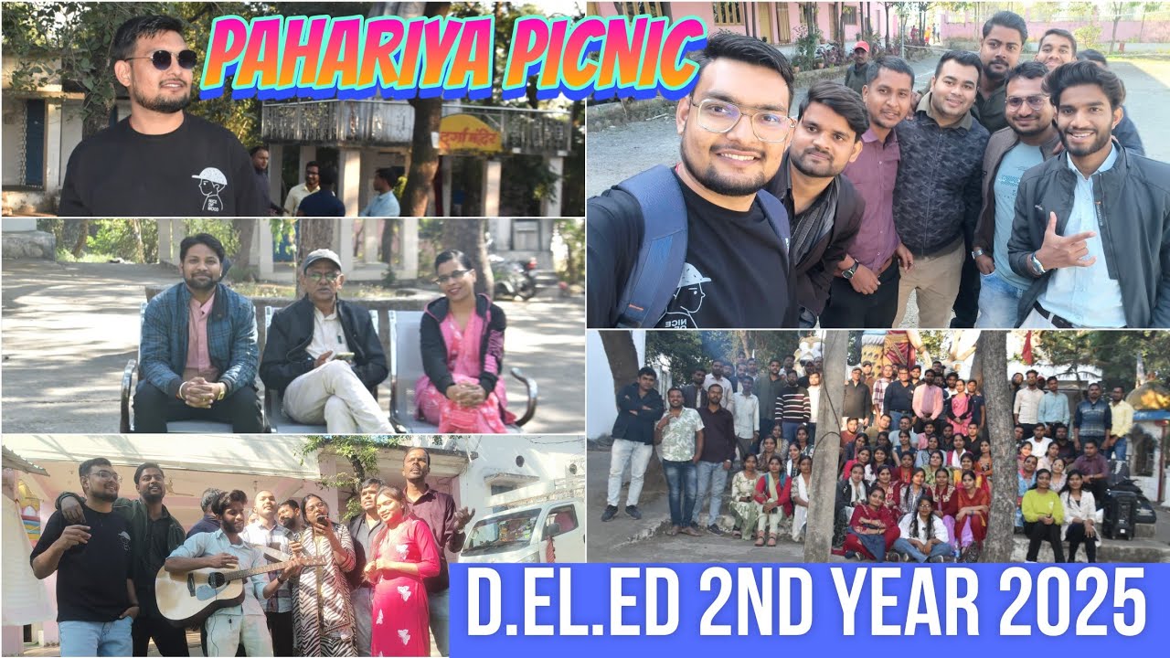 😍PAHARIYA PICNIC TRIP🛵 / PT. Harishankar college of education janjgir🎯 / #pahariya #college #picnic 