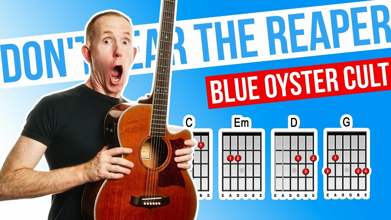 Don't Fear The Reaper ★ Blue Oyster Cult ★ Acoustic Guitar Lesson [with PDF]