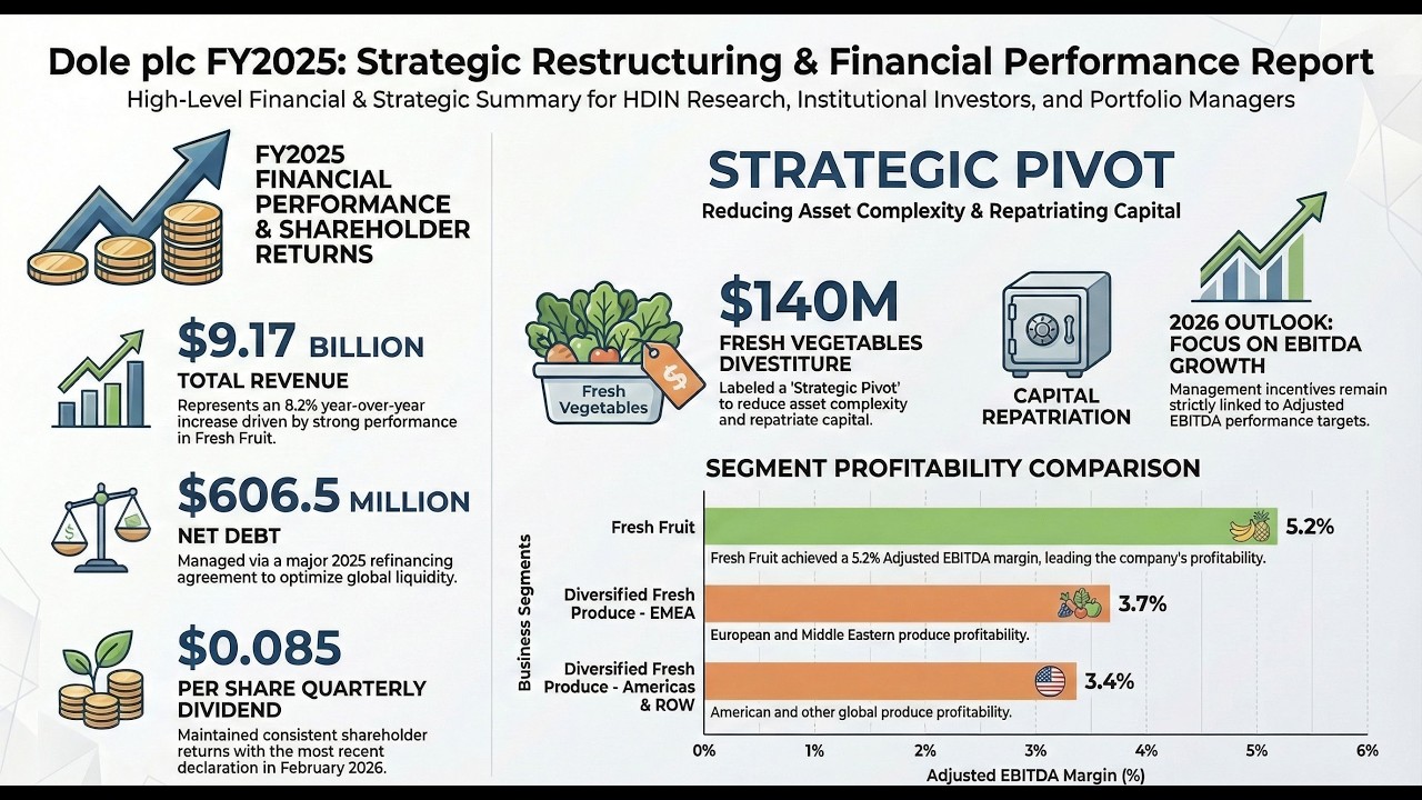 Dole plc 2025 Deep Dive: Why a $9 Billion Fruit Giant is Crashing | Strategic Audit by HDIN Research