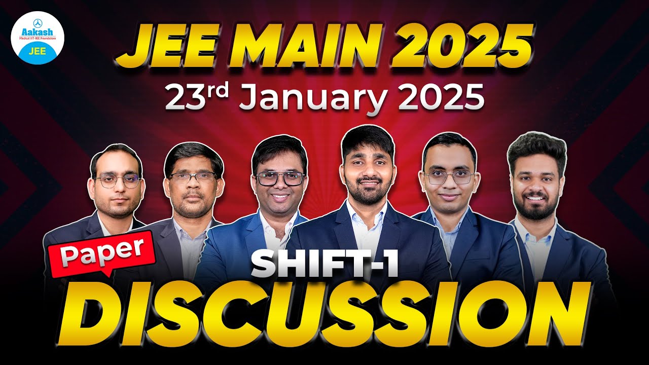JEE MAIN 2025 | Live Paper Discussion & Solutions | Memory Based Questions - (Phase 1) Shift 1🔥