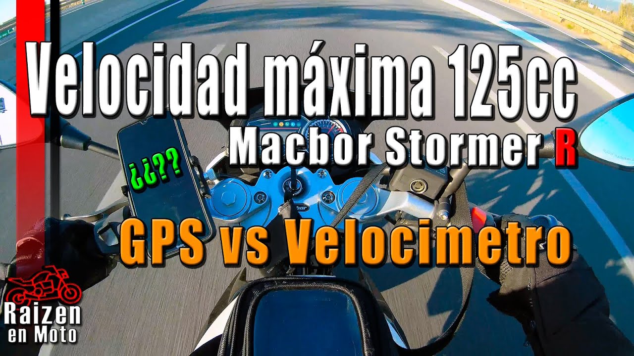 Top Speed GPS vs Velocímetro + opinión personal Macbor Stormer R 125cc