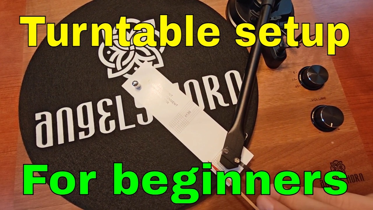 Turntable first time setup for beginners: Angels Horn HP-H00501