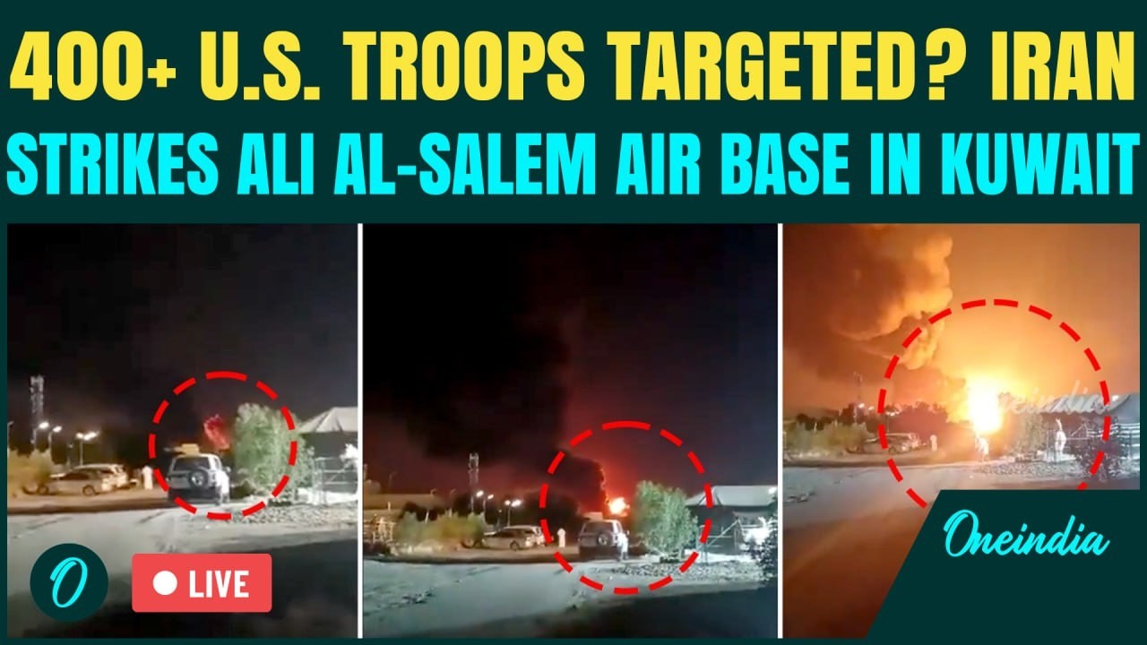 Iran War LIVE: Iran's Shaheed Drones STRIKE Kuwait Base? 400+ U.S. Troops At Ali Al-Salem ATTACKED