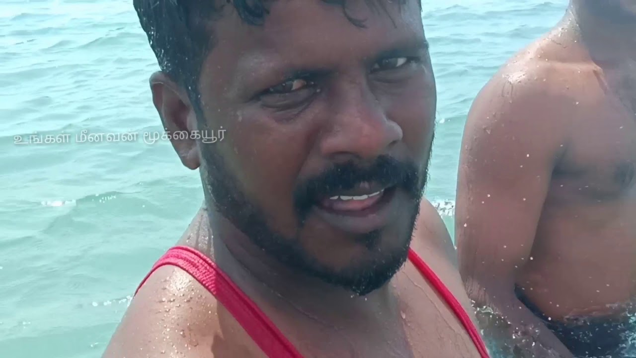 மீனவன் நீந்தும் முறை எப்படி / How fisherman swim in the sea? | Fisherman's swimming  skills