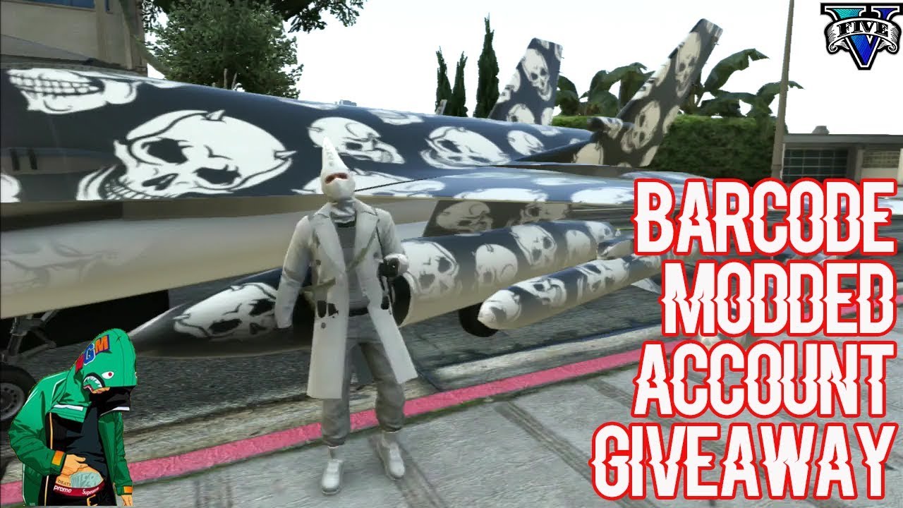 BARCODE MODDED ACC GIVEAWAY #2- GTA V ONLINE