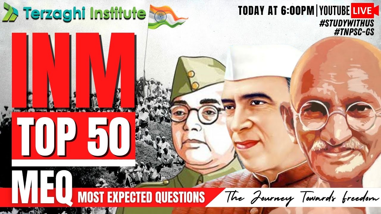 Most Expected 50-Questions in INM l TNPSC GS l #studywithus