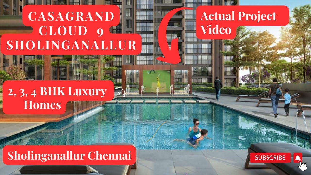 Casagrand Cloud 9 Sholinganallur  |☎8800837166 | 2, 3, 4 BHK Flats in Shollinganallur #chennai