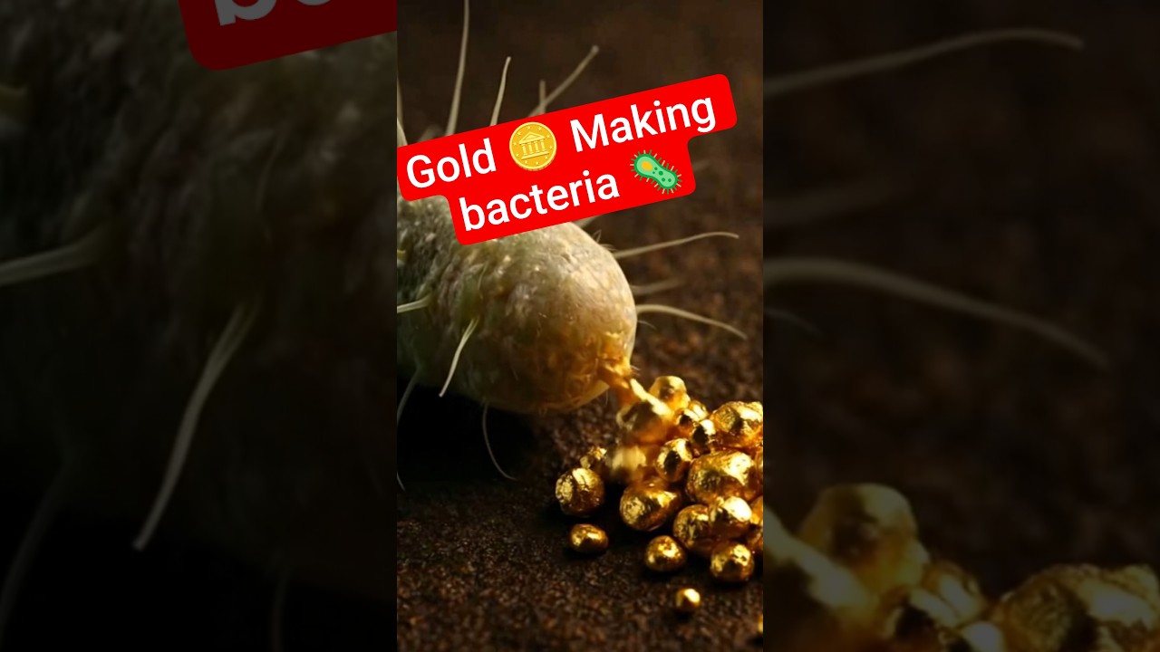 Infinite ♾️ Gold 🪙 making bacteria 🦠 #facts #gold #science #news #virus #bacteria