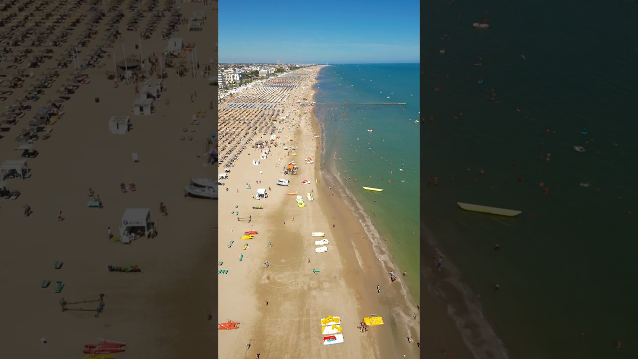 Italy, Rimini Beach 2023 🏖️🇮🇹 Drone Video 4K