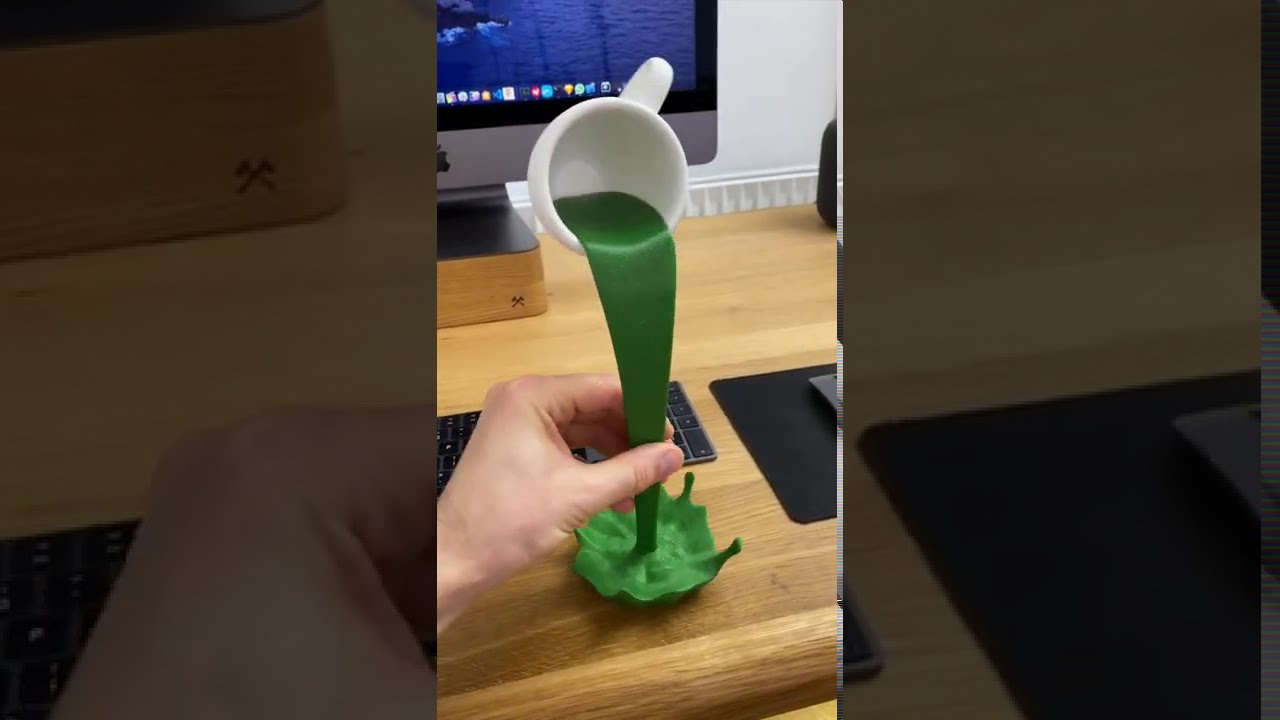 Настольное украшение, напечатанное на 3D-принтере: плавающая кофейная чашка