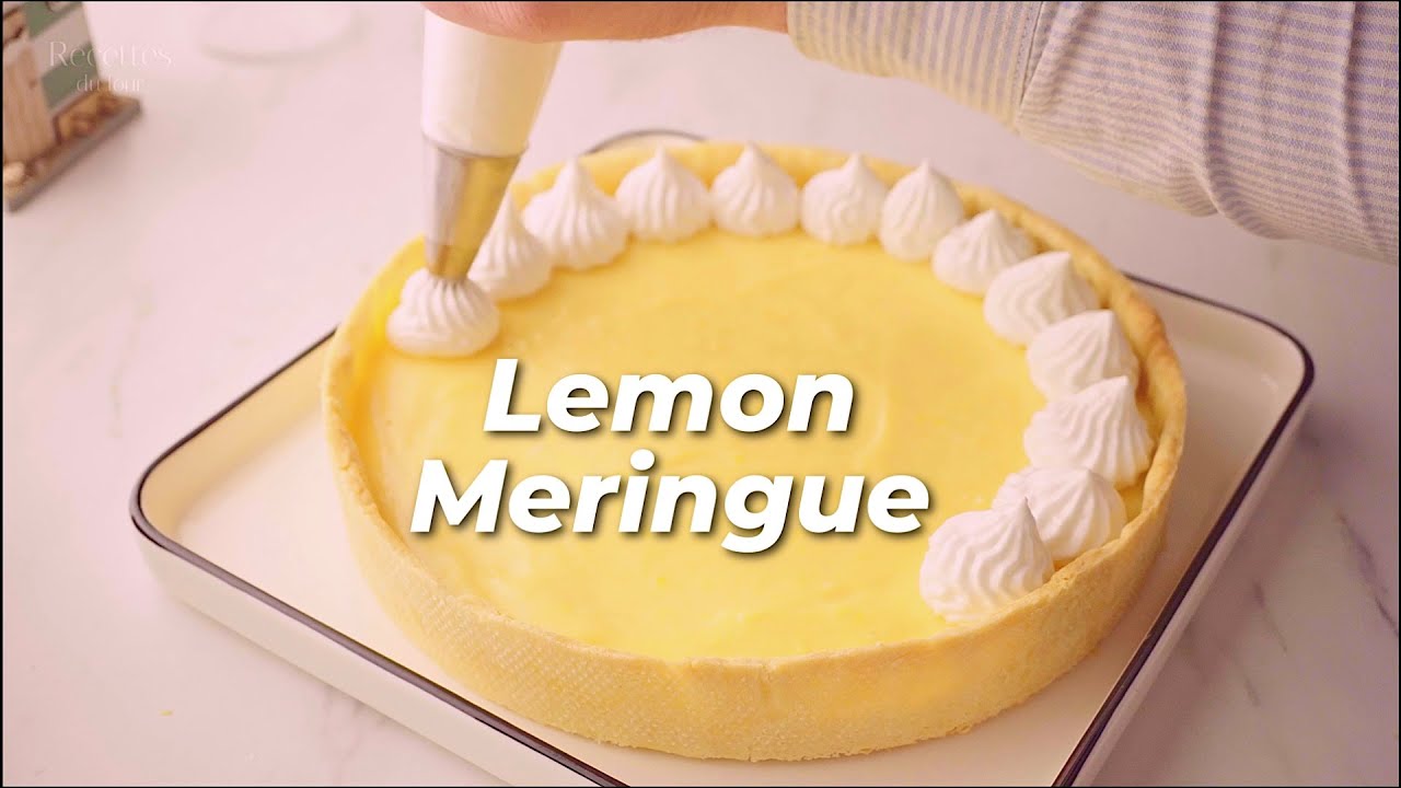 Why is this lemon tart so oddly satisfying to make? 😮🍋 Tarte au Citron Meringuée