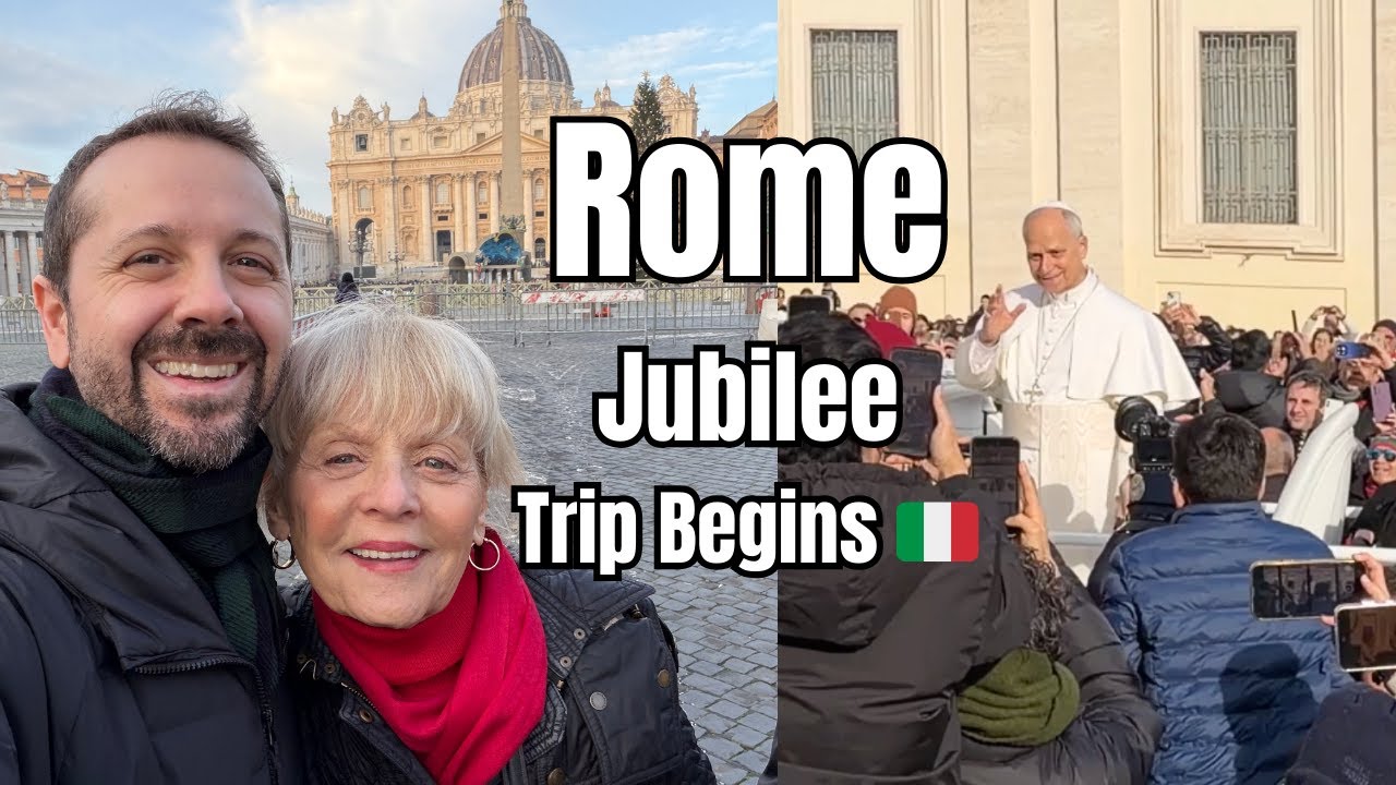 Наше путешествие в Рим начинается 🇮🇹 | Папский юбилей в соборе Святого Петра и незабываемая римск...