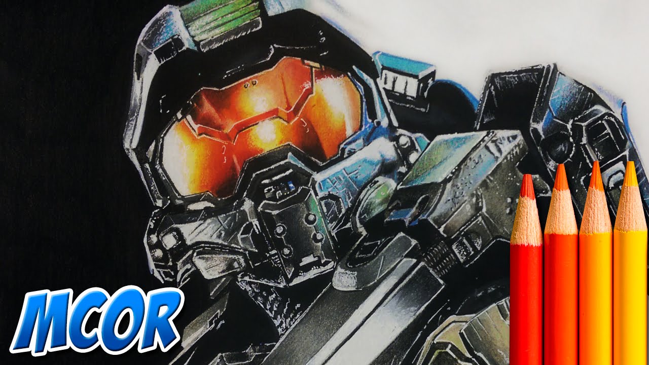 Dibujando al Master Chief de HALO