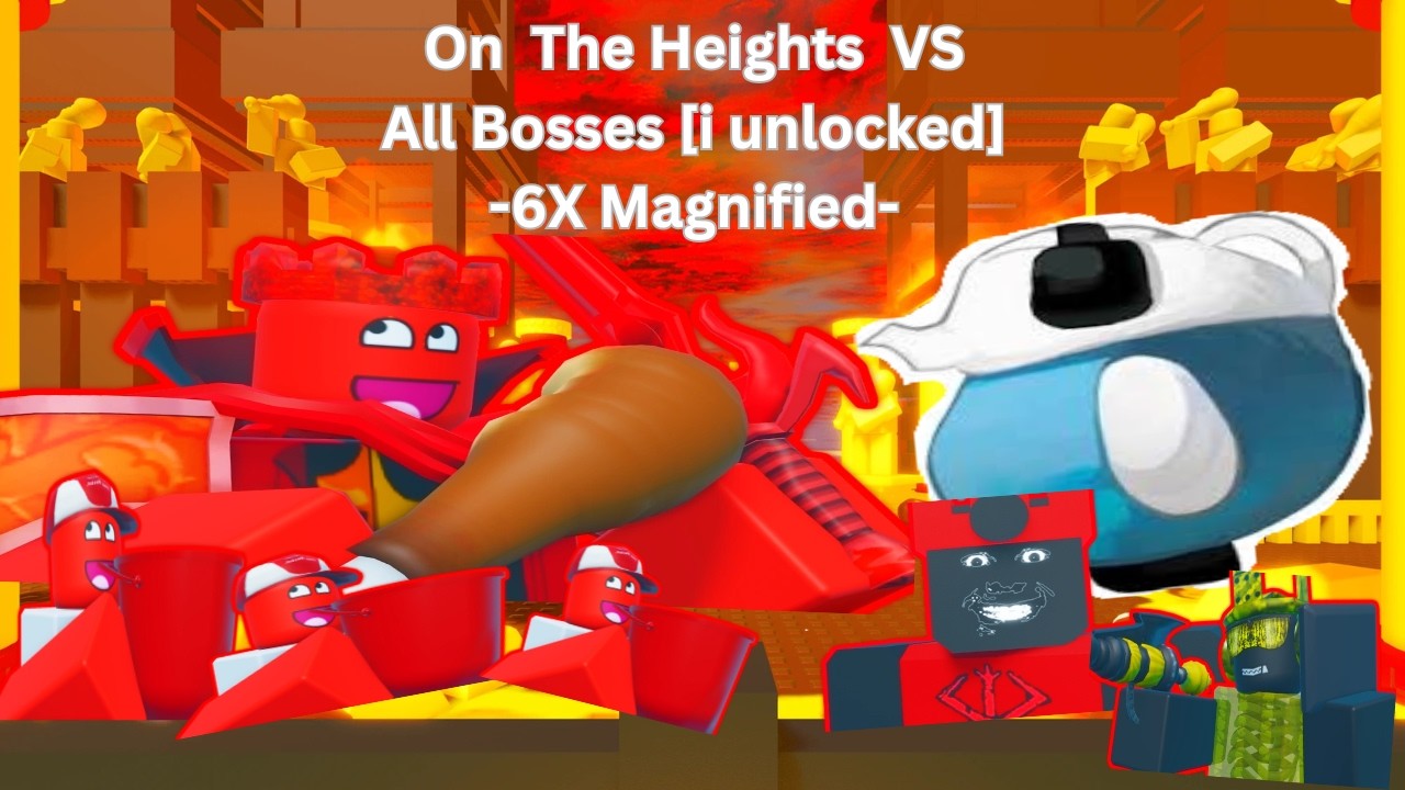6X On The Heights VS All Bosses [that i unlocked] - The Battle Bricks