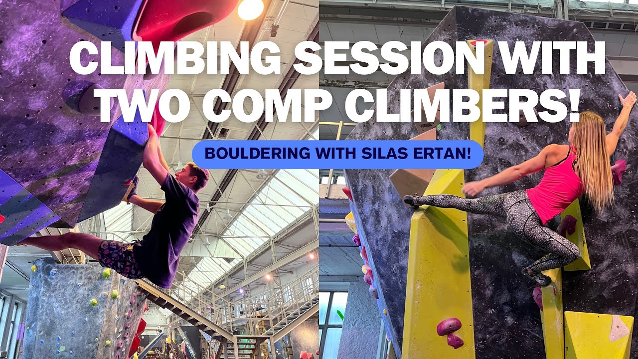 Climbing with Silas Ertan at the Boulderhaus in Darmstadt!