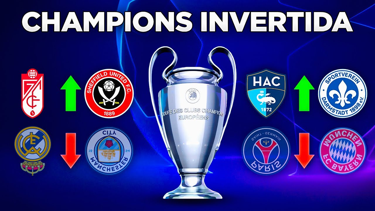 Criei a CHAMPIONS LEAGUE *INVERTIDA* 🔁😂
