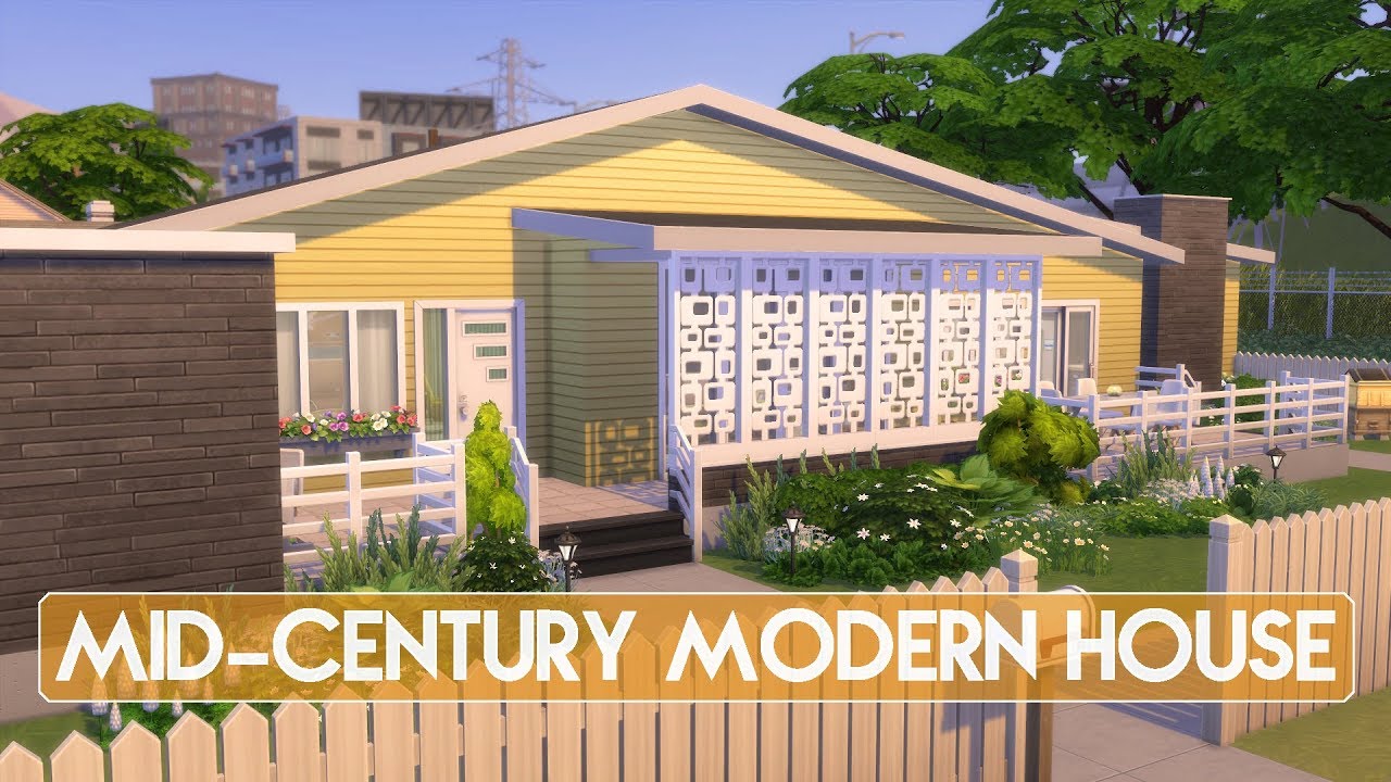 Sims 4 | House Building | Mid-Century Modern House