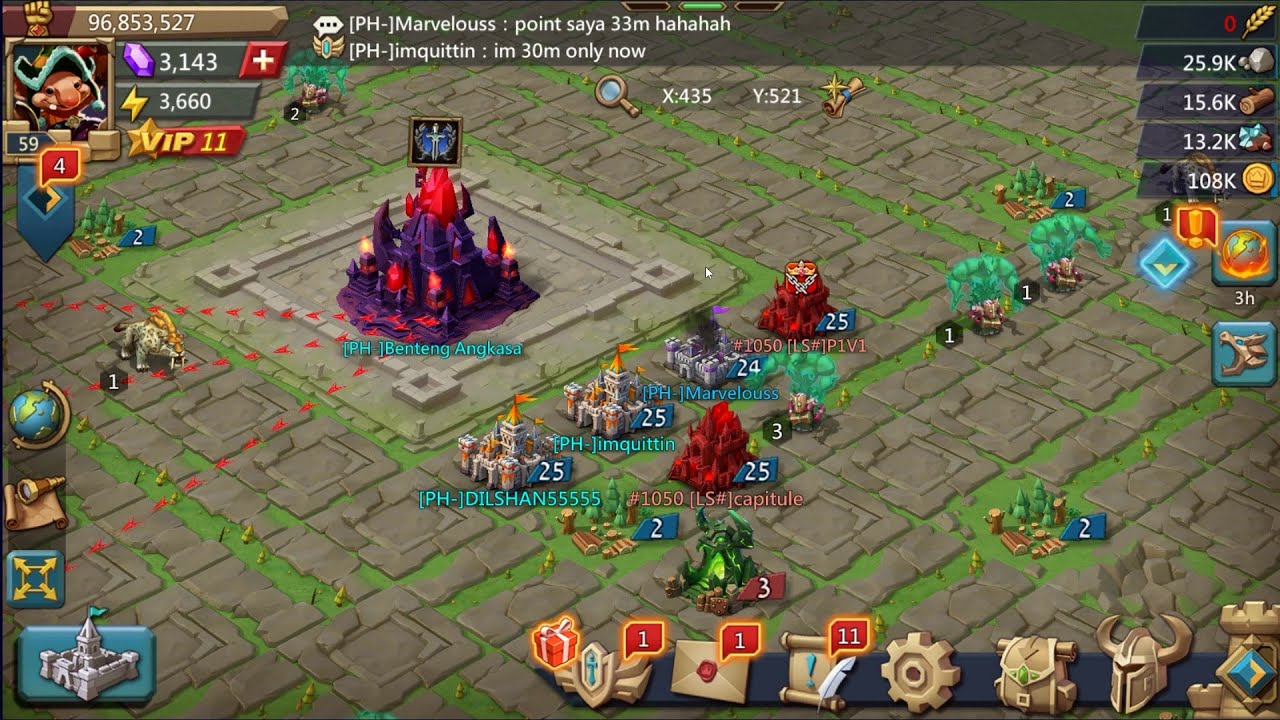 Solo Trap 96M Vs 1B | dihajar para babon | KVK Sept |  Lords Mobile Indonesia