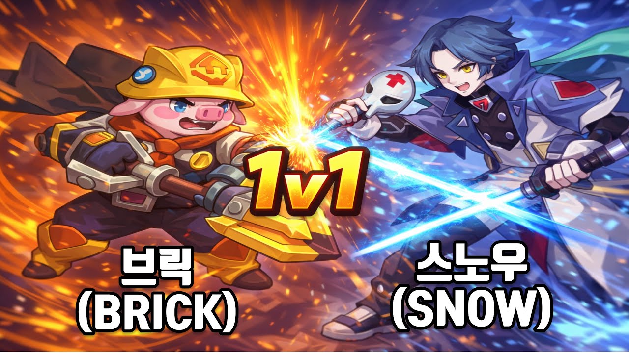 브릭(BRICK) vs 스노우(SNOW) l Smash Legends