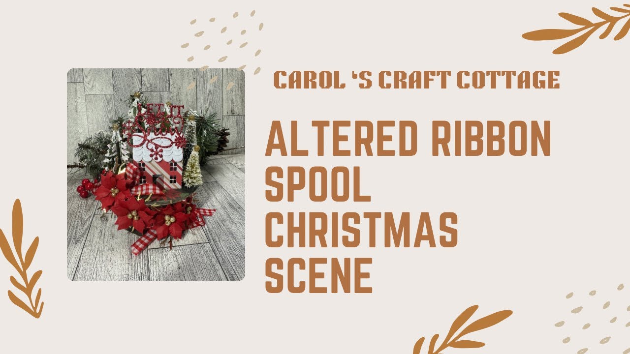 Проект «Рождественские сцены из измененной катушки с лентой»