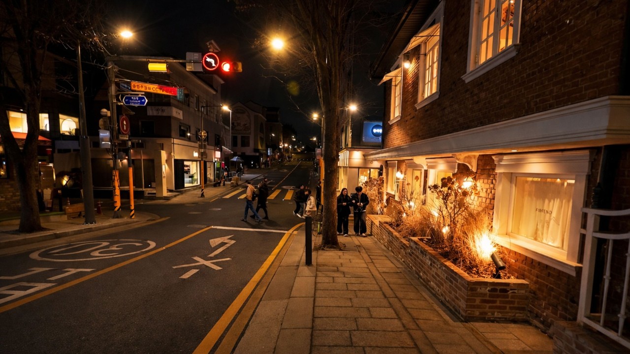 Peaceful Night Street of Bukchon Hanok Village, Seoul | A-Zhe Ambience