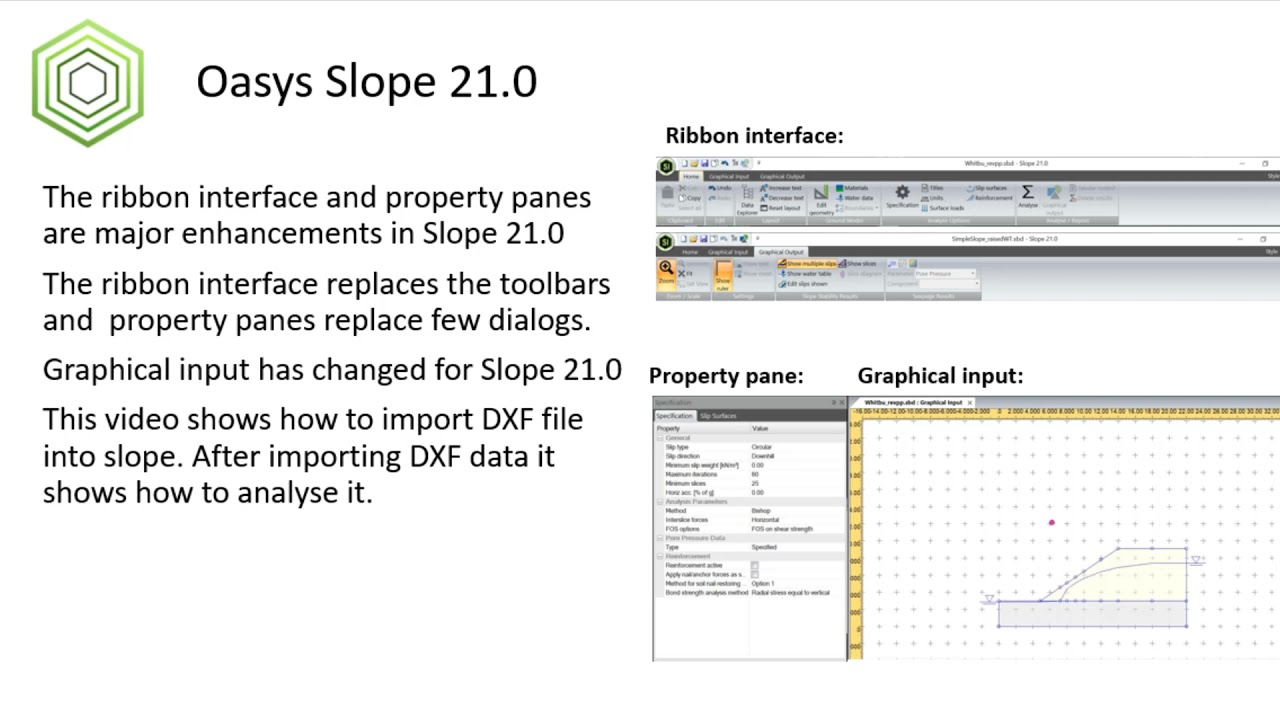 Oasys Slope Tutorial: Creating Slope analysis using DXF data