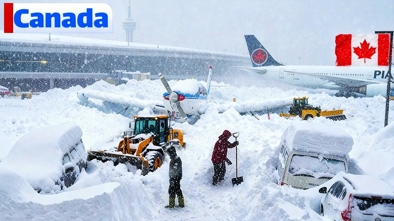 Winter Chaos in Canada !❄️ Toronto Hit by Historic Snow Storm, Homes & Cars Buried in Ontario
