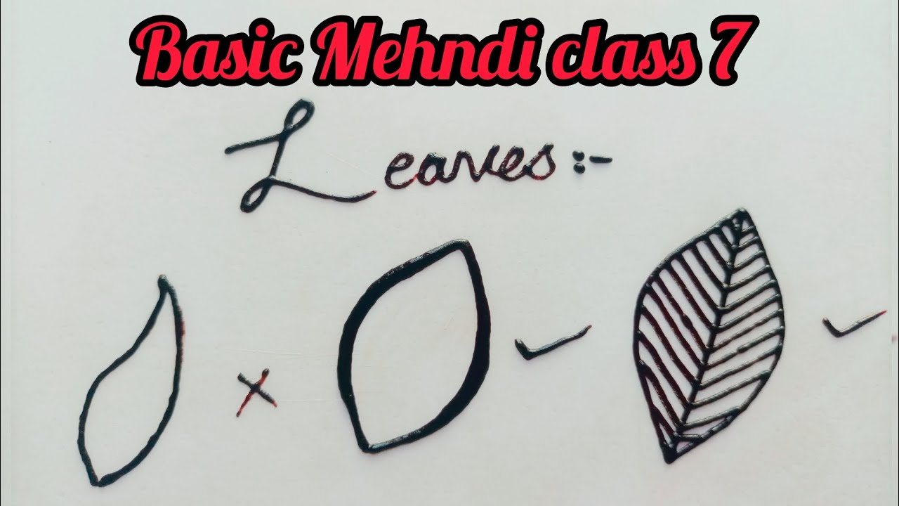 learn mehndi basic elements in detail | class 7 | mehndi class