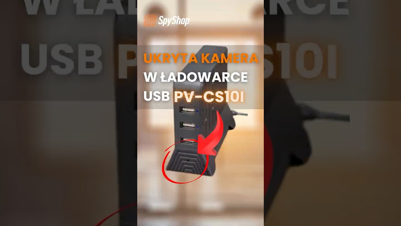 Kamera szpiegowska w ładowarce USB - spr&oacute;buj znaleźć obiektyw!