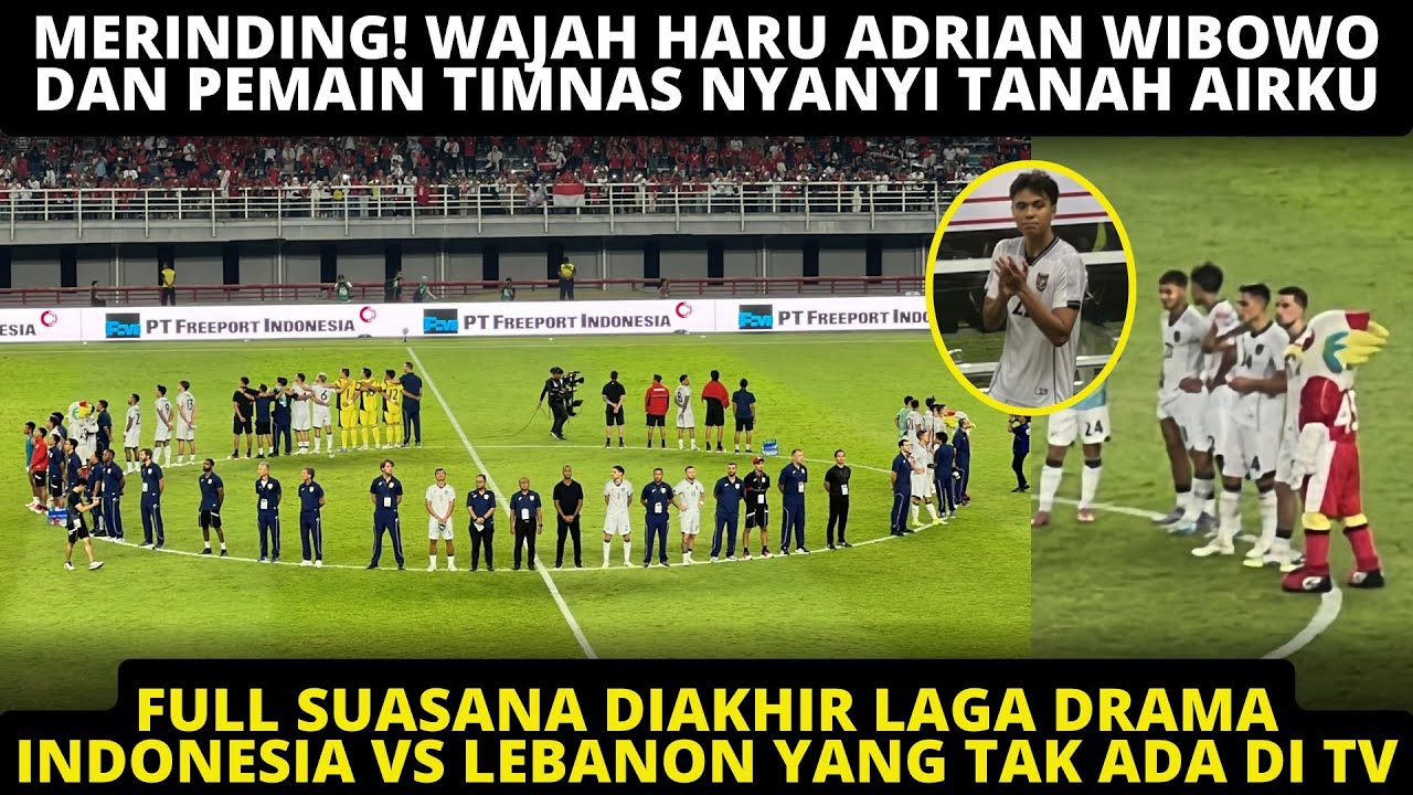 WAJAH HARU PEMAIN TIMNAS NYANYI TANAH AIRKU❗️ PEMAIN KUMPUL DITENGAH LAPANGAN DAN MINTA MAAF KE FANS