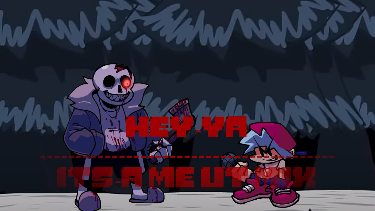 [FNF] Hey-ya (Its a me But Horror Sans Sing it) [+FLP]