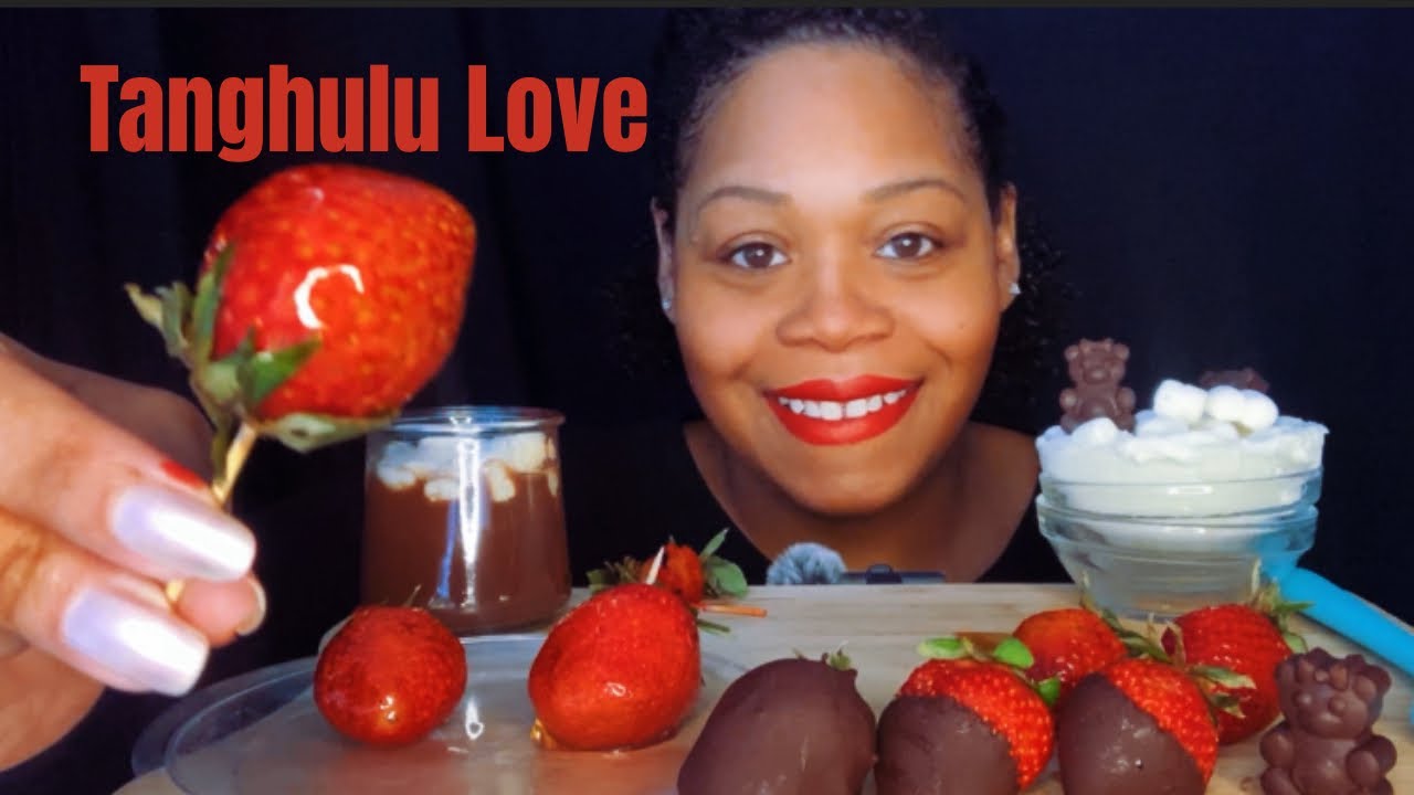 Valentines Day Strawberries! | Fruit ASMR Mukbang Eating Show | Ep. 76