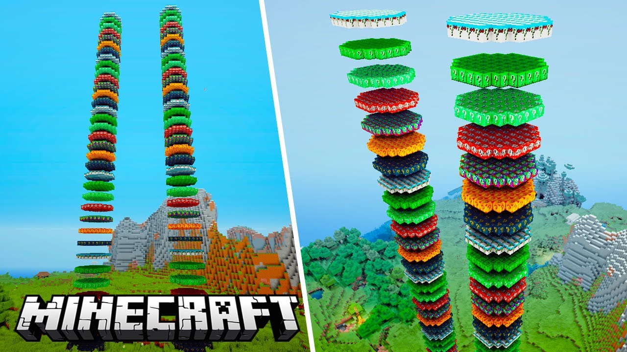 MEERDERE LUCKY BLOCK TOREN RACE - Minecraft Lucky Blocks