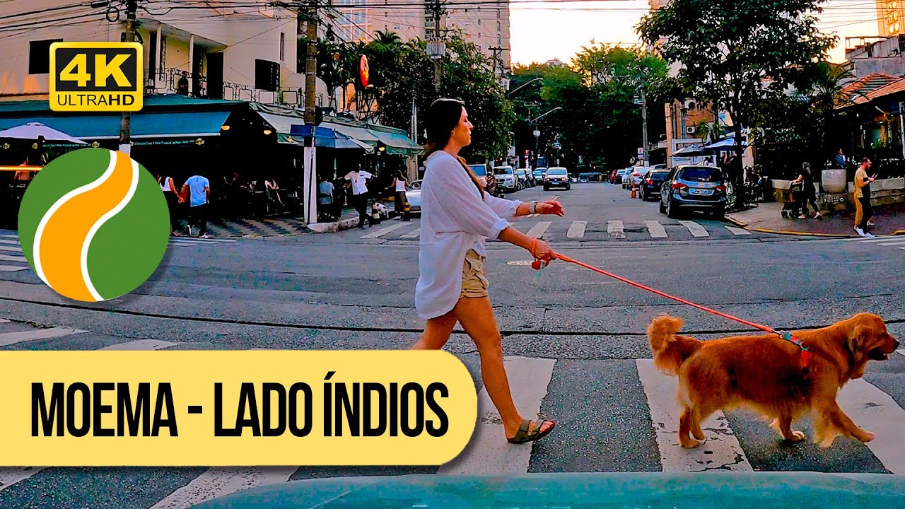 Dirigindo em Moema, lado das ruas com nomes indígenas