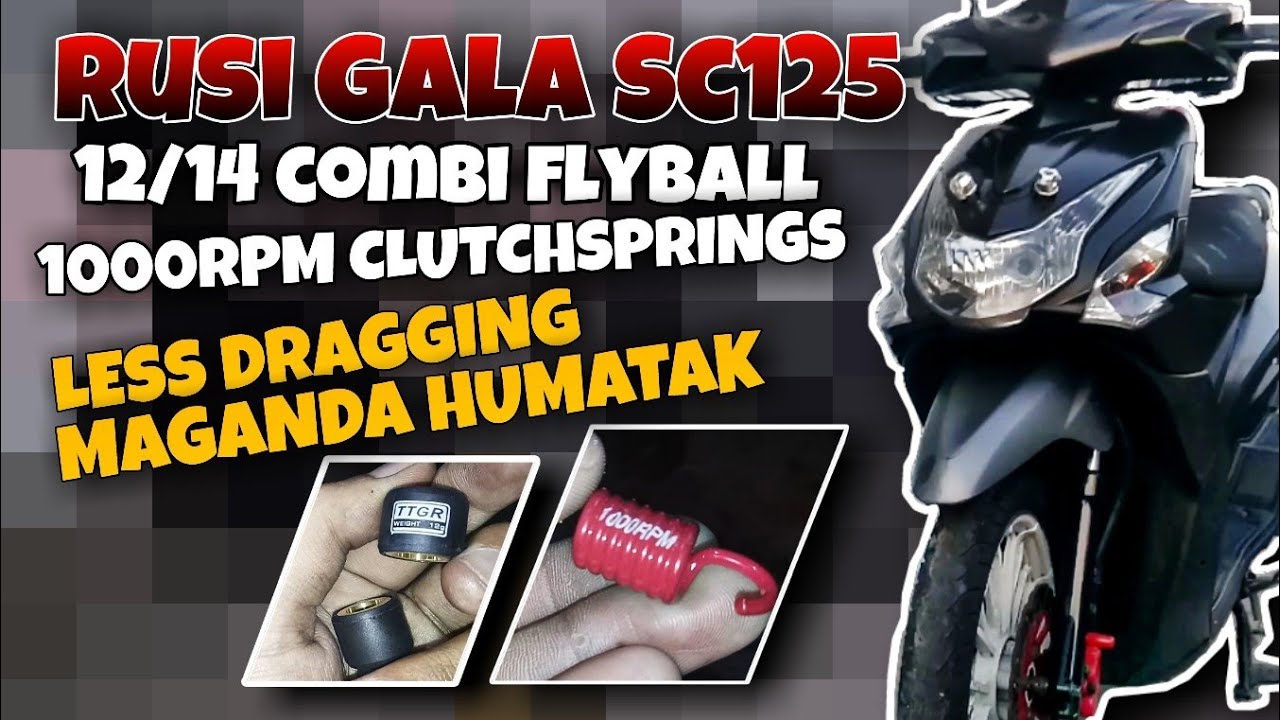 RUSI GALA SC125 | 12/14g combi flyball | 1000rpm clutch spring | Installation & Performance