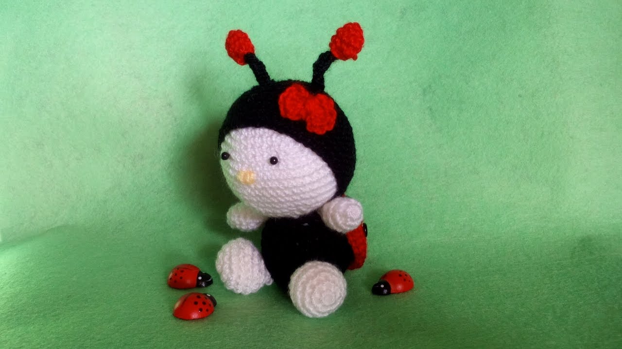 Coccinella Uncinetto 🐞 Amigurumi Tutorial - Ladybug Crochet - Mariquita Crochet