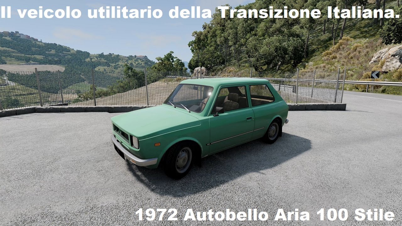 BeamNG.drive (Mod) Freeroam: Italy - 1972 Autobello Aria 100 Stile